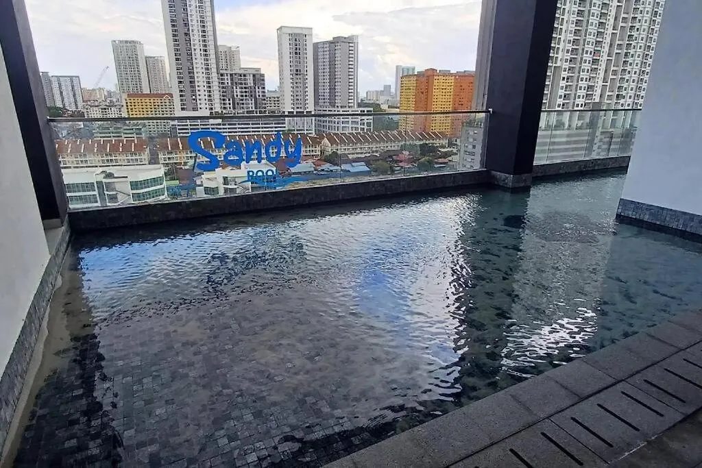 Lejlighed Georgetown Penang - Skyline At Urban Suites - Affordable-Luxury-Cozy Stays With Sea And City Views Jelutong Malaysia