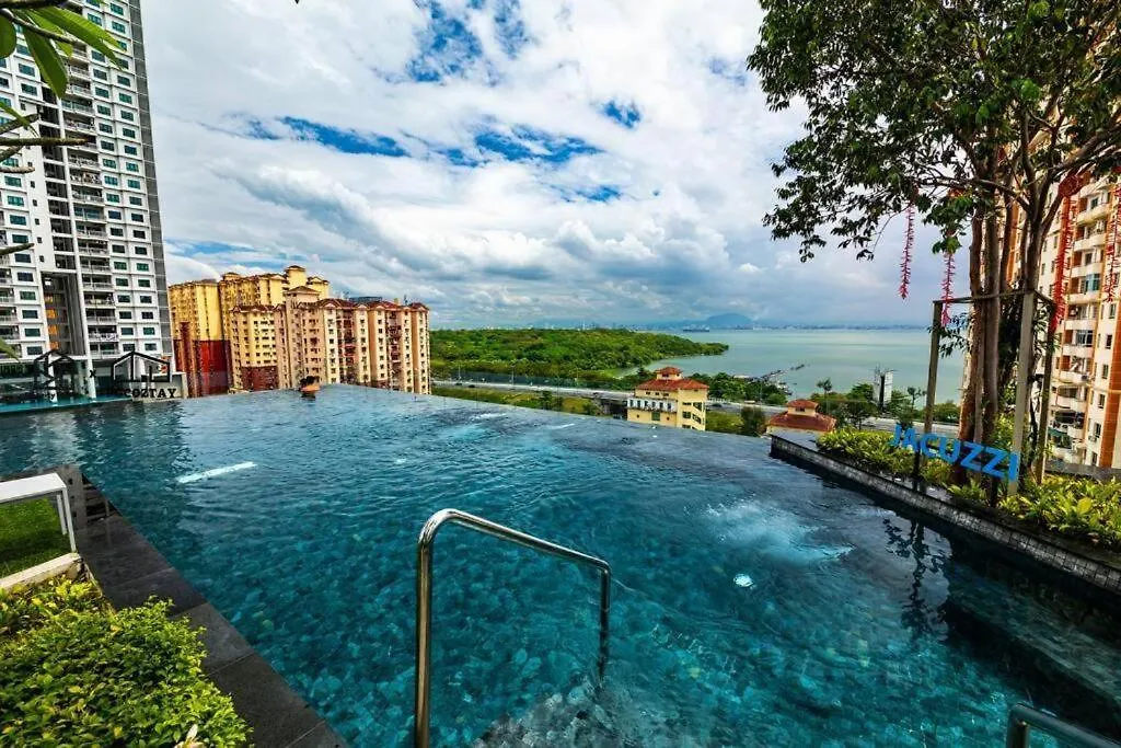 Apartment Georgetown Penang - Skyline At Urban Suites - Affordable-Luxury-Cozy Stays With Sea And City Views Jelutong