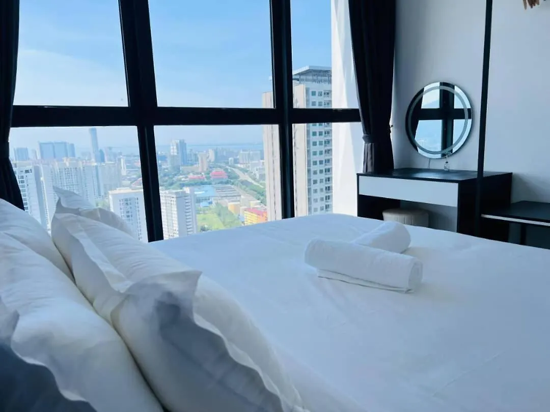 Georgetown Penang - Skyline At Urban Suites - Affordable-Luxury-Cozy Stays With Sea And City Views Jelutong